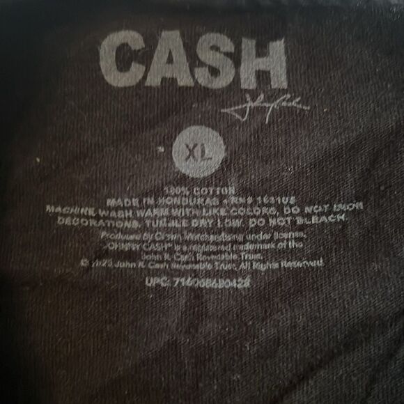 Johnny Cash “Man in Black” mens size XL short sleeve T-shirt EUC - Picture 5 of 6